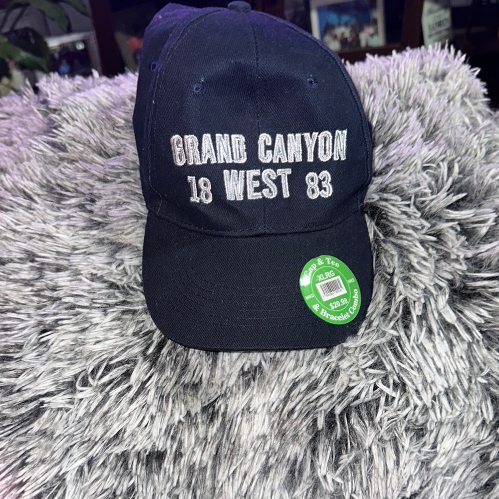 Grand Canyon Embroidered Black Cap